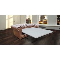 Chesterfield Winchester 3 Seater Sofabed Settee Antique Brown