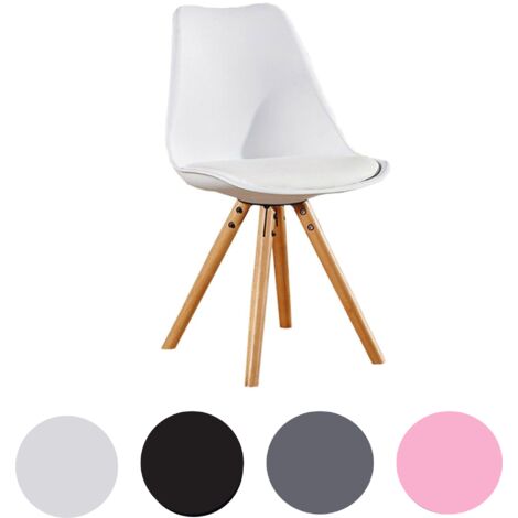 white office chair with wooden legs