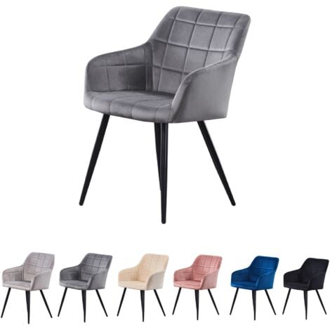 Camden Lux Velvet Chair Square, Modern Dining Chair Cushion