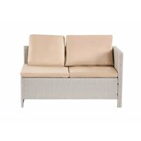 Algarve 9 Seater Outdoor Sofa & Table Set - Classy Cream Finish - 7 Pieces