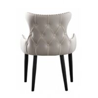 Oxford Lux Velvet Dining Chair | Cream | Single Chair