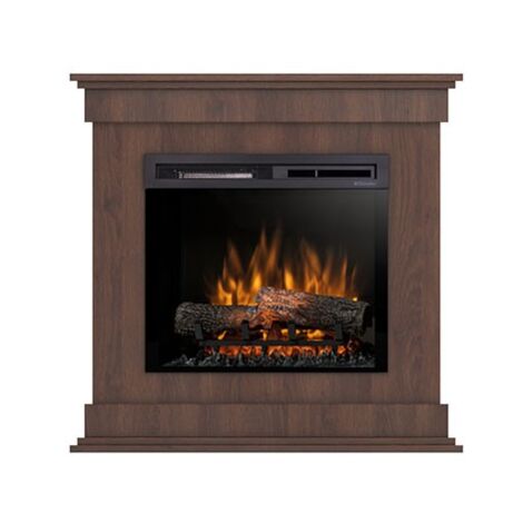 LENOX - Caminetto elettrico a libera installazione a LED - Rovere - 23" - 93 x 90 x 29