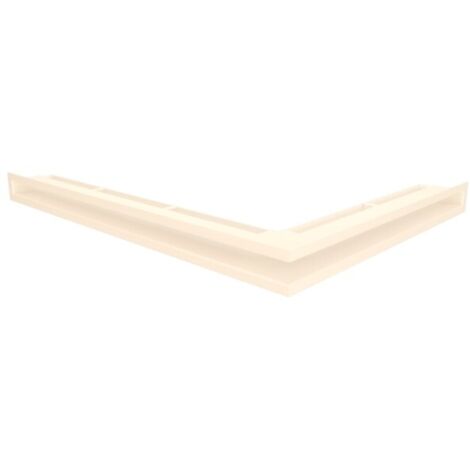 Griglia di ventilazione Angolare per camino 60x800x600 - Loft Angle sinistra crema