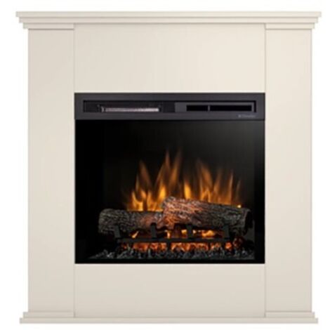 Caminetto Elettrico da pavimento A Libera Installazione A LED 23' Beige - KELIA (1/5)