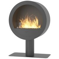 INCYRCLE STAND - Biocamino Da Pavimento Freestanding, nero