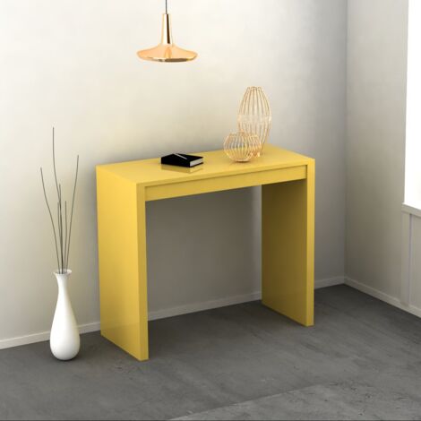 Consolle Julien allungabile colore Camomilla laccato lucido o opaco 3 mt