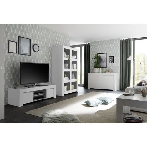 Madia 3 ante linea Clear in Bianco Opaco