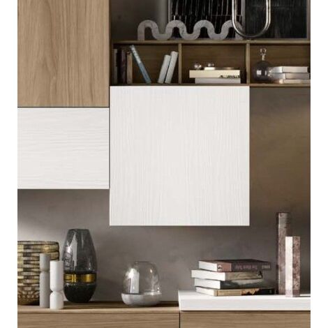 Pensile Cubo sospeso linea Domino in Noce Bianco (1/2)