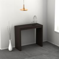 Consolle Sya allungabile colore brown marrone laccato lucido o opaco 3 mt