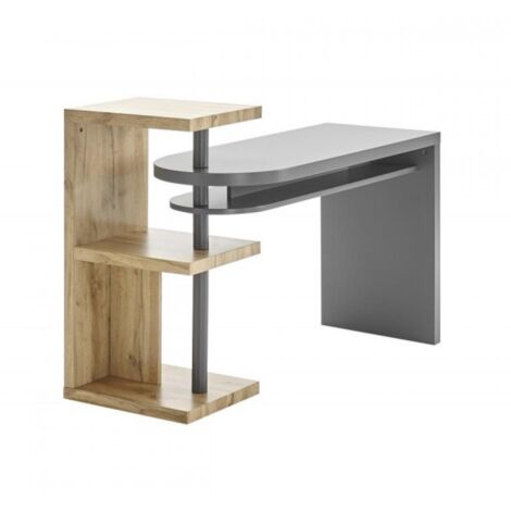 Vicco Bureau Simple, Anthracite/Artisan, 100x50cm - Leroy Merlin