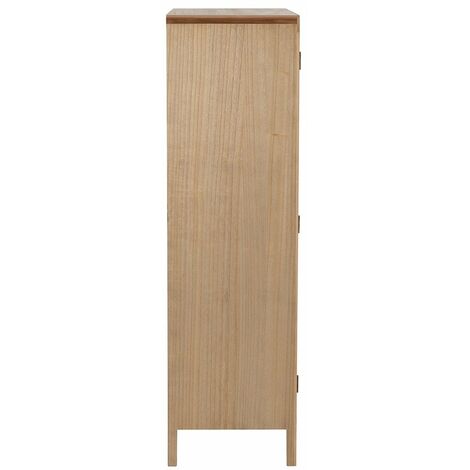 Armoire TSARA - 2 portes en bois naturel