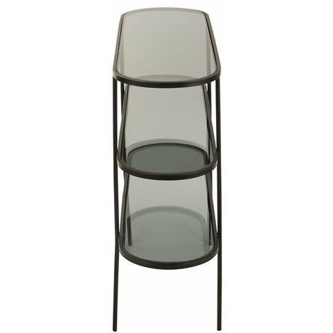 Table basse ronde 3 niveaux 58x40,5 cm en bois de sheesham | Maison et Styles