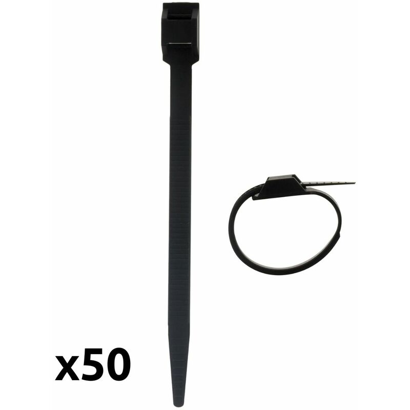 500 Stück Kabelbinder Kabelband Kabelstrapse Kabelrapp Schwarz Black 3,6x300 