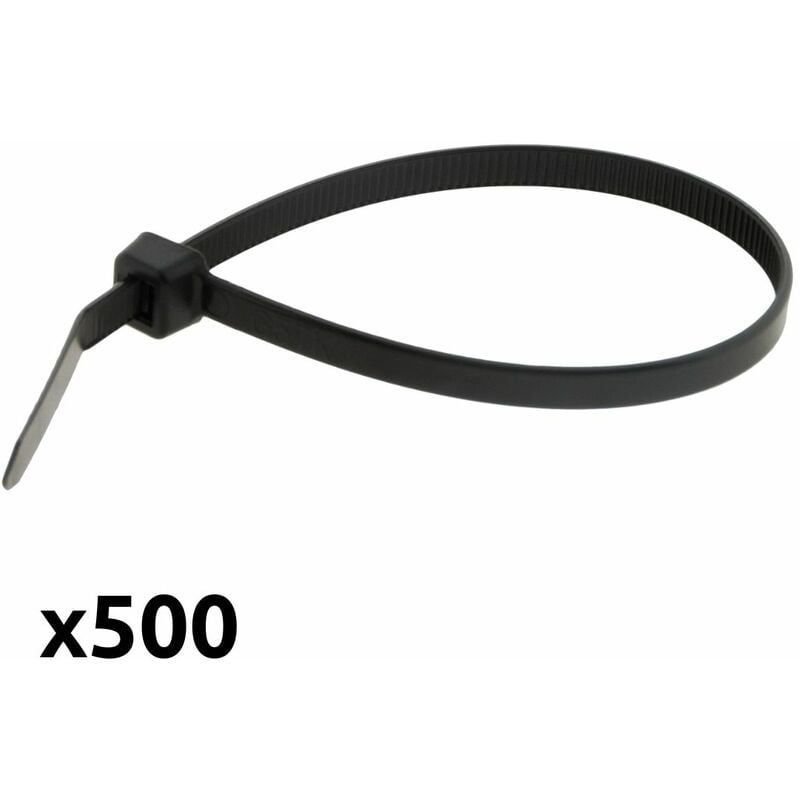 500 Stück Set Kabelbinder wiederverwendbar schwarz versch. Längen (Set 1)