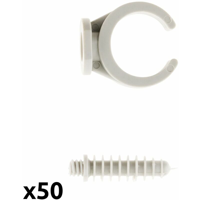 Basic Rohr-Klemmschelle EN20 grau 50 Stück, EN20
