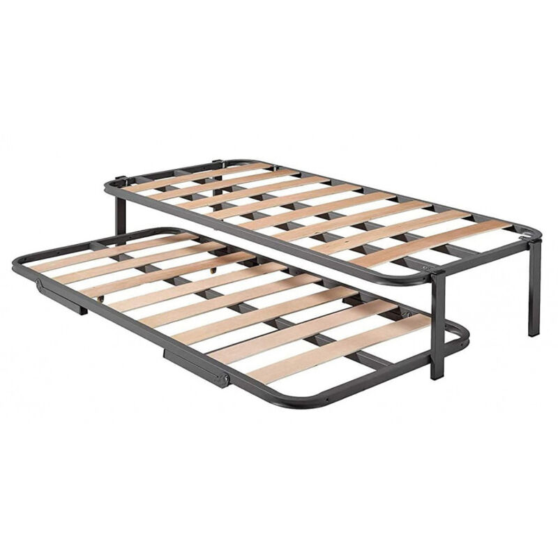 Cama Nido con 2 somieres estructura reforzada doble barra superior + patas. Varias medidas 90X190