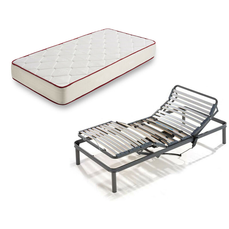 Cama Articulada + Colchon Viscoferta - 90x190 - Patas 32