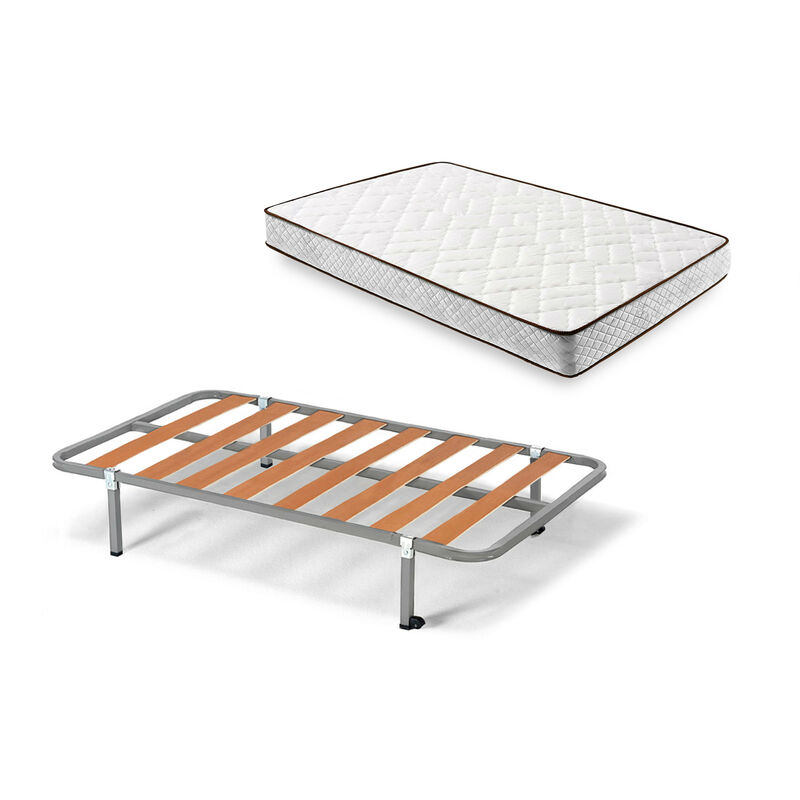 Somier De Arrastre Individual Elevable Tubo 30x30 Con Patas Cama