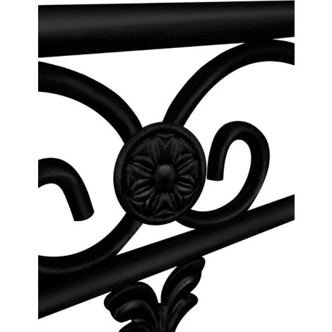 Cabecero de Forja Mod. Coin  Camas de Matrimonio y Juvenil  Fabricado en España  Color Negro  Cama de 150 cm.