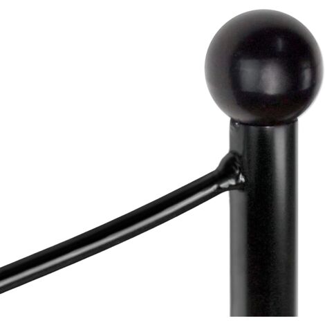 Cabecero de Forja Mod. Coin  Camas de Matrimonio y Juvenil  Fabricado en España  Color Negro  Cama de 150 cm.