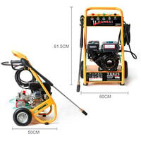 Petrol Pressure Washer WILKS Tx625i 272 Bar 3950 PSI 7 HP Heavy Duty Jet Wash for Patio Car Driveway and Garden Cleaner - 1 Year Warranty