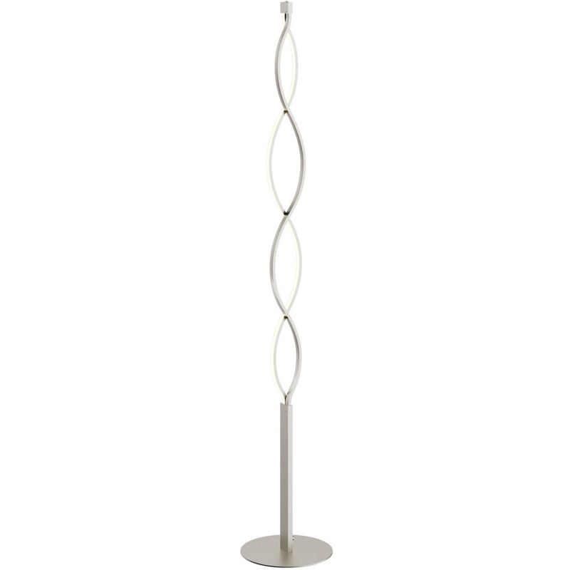 Lucande lampadaire LED à intensité variable pour salon et salle à manger  Mairia en aluminium gris 9639183 - Cdiscount Maison