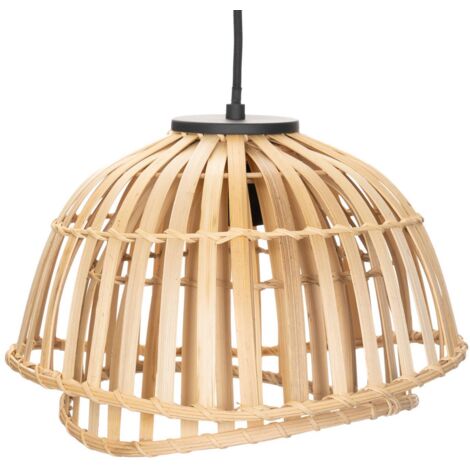 Lindby Suspension Sibillia à Intensité Variable (Traditionnel) En Marron Bois E. A. Pour Salon & Salle Manger (à 5 Lampes, E27) Bois Suspension Lampe Plafonnier