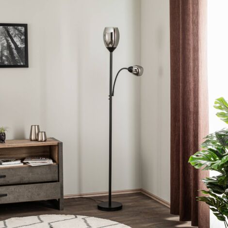 Lampadaire 'Irmino' en métal pour salon & salle à manger