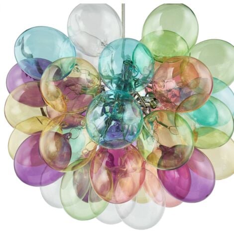 Lucande Suspension En Verre Diborah à Intensité Variable (Moderne