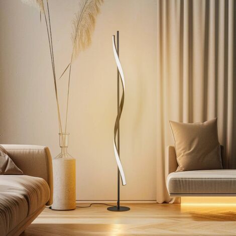LED Lampadaire à intensité variable 'Munja' en métal pour salon & salle à manger