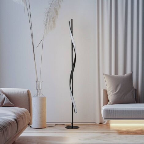 LED Lampadaire à intensité variable 'Munja' en métal pour salon & salle à manger