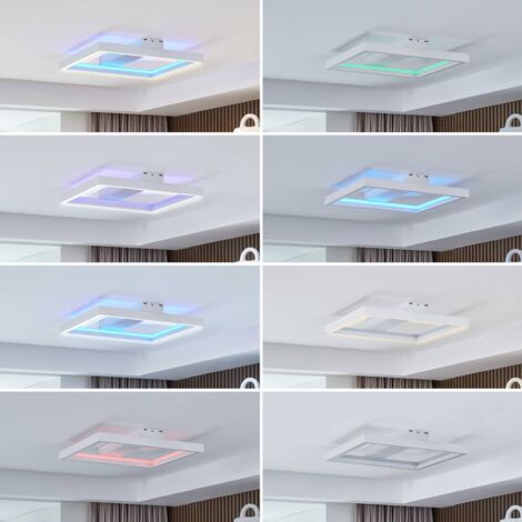 LED Tjado à Intensité Variable (Moderne) En Blanc Métal E. A