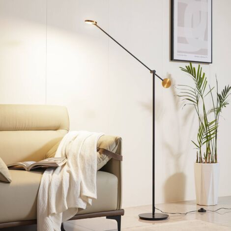 LED Lampadaire à intensité variable 'Adomas' en métal pour salon & salle à manger