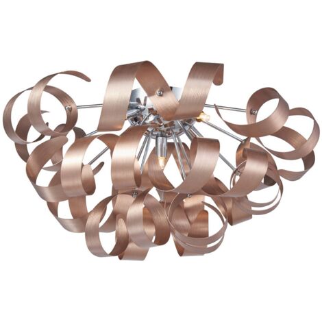 Plafonnier à intensité variable 'Kaelor' en aluminium pour salon & salle à manger (1/5)