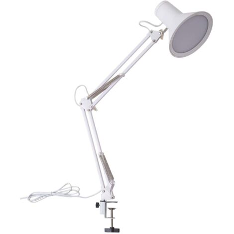 LED Lampe à pince à intensité variable 'Undra' en métal pour bureau