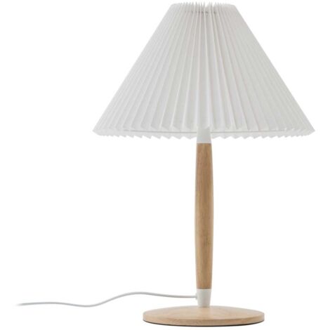 Lampe à poser 'Ellorin' en bois pour salon & salle à manger (1/5)