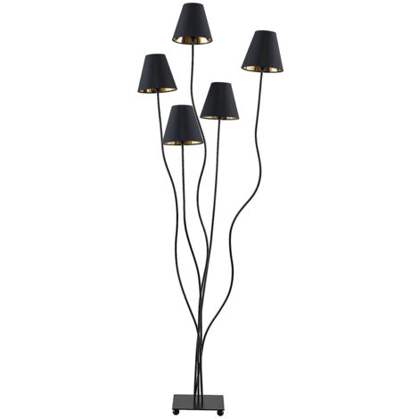 Lampadaire 'Komalie' en métal pour salon & salle à manger