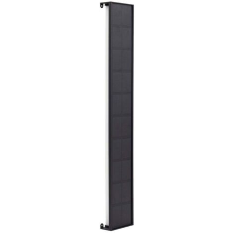 Lindby – Applique solaire LED à intensité variable – Aluminium noir – Protection IP54 – Éclairage indirect pour extérieur – Recharge autonome