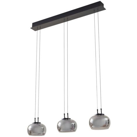 LED Suspension en verre 'Dain' en verre pour salon & salle à manger (1/5)