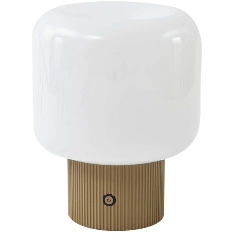 LED Lampe a poser à intensité variable 'Katrin Palme' en verre pour salon & salle à manger (1/5)