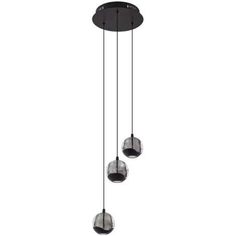 LED Suspension en verre 'Hayley' en verre pour salon & salle à manger