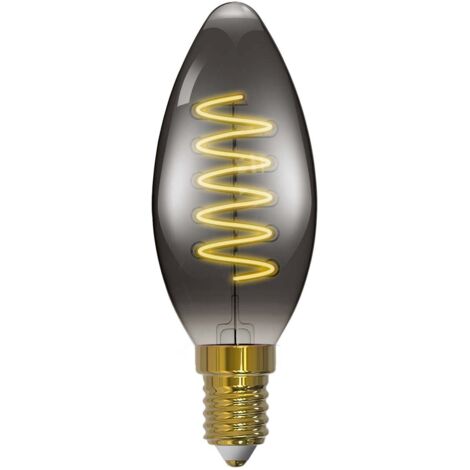 LED Ampoule E14 à intensité variable 'LED-Kerzenlampe' en verre (1/2)