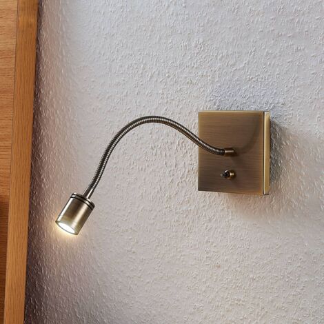 LED Applique Murale 'Mayar' en métal pour chambre à coucher