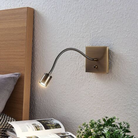 LED Applique Murale 'Mayar' en métal pour chambre à coucher