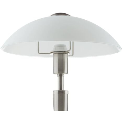 Lampe tactile dimmable SOLO argentée en métal