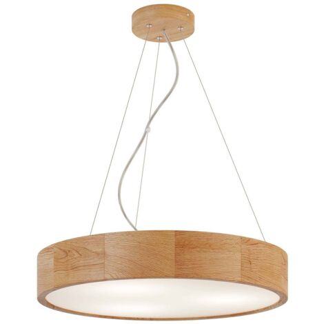Suspension à intensité variable 'Kerio' en bois pour salon & salle à manger (1/5)