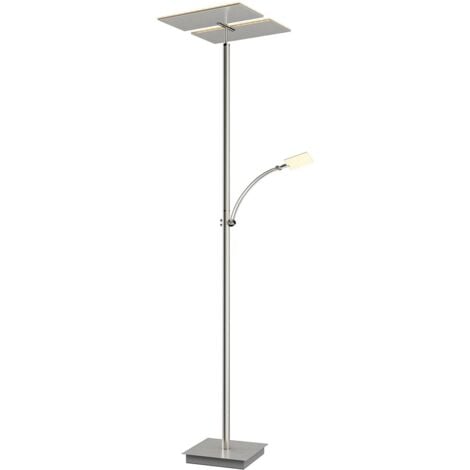 LED Lampadaire à intensité variable 'Parthena' en métal pour salon & salle à manger