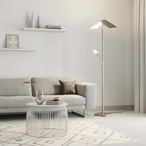 LED Lampadaire à intensité variable 'Parthena' en métal pour salon & salle à manger