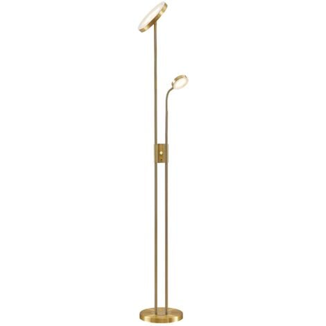 LED Lampadaire à intensité variable 'Seppa' en métal pour salon & salle à manger