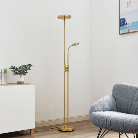 LED Lampadaire à intensité variable 'Seppa' en métal pour salon & salle à manger